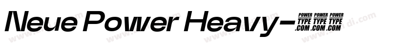 Neue Power Heavy字体转换
